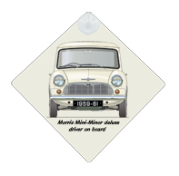 Morris Mini-Minor Deluxe 1959-61 Car Window Hanging Sign